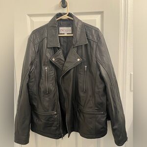 Excelled Black Leather Jacket